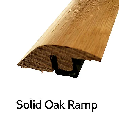 Solid Oak Ramp Threshold Door Bar Trim Section 900mm Strip Lowest Price! • £14.94