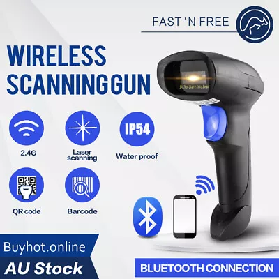 NETUM L8 Bluetooth Laser CCD Wireless Wired QR Code Barcode Scanner 1D 2D Reader • $79.95