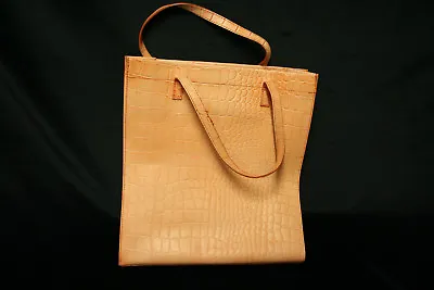 “l. Credi” Italian Designer Mock Croc Real Leather Bag Never Used • £15