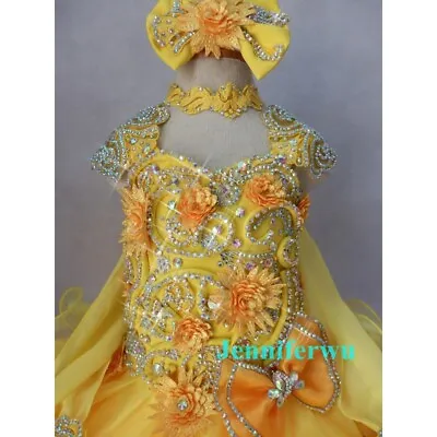 Jenniferwu Pageant Party Princess Birthday Dresses Tulle Tutu Dress For Girls • $86.70