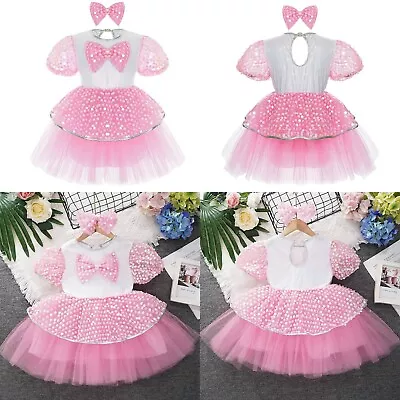 Kids Girls Dance Dress Gymnastics Dancewear Ballroom Partywear Birthday Party • $8.17