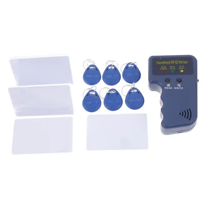 125KHz EM4100 RFID Copier Writer Programmer Reader + Rewritable ID Keyfobs T*eh • £12.26