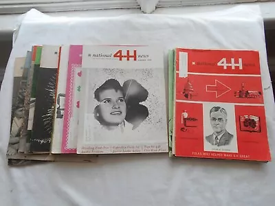 NATIONAL 4-H NEWS Magazine LOT OF 21--(MARCH1962--APRIL1964) • $60