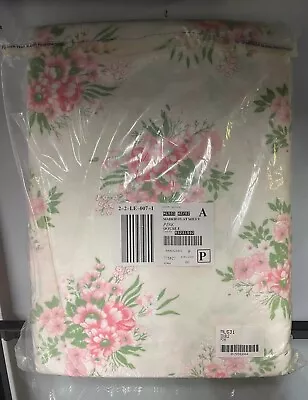 Madrid Flat Floral Printed Sheet Pink Double Mattress • £8.99