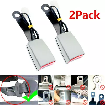 2Pcs Car 7/8   Camlock Front Safe Seat Belt Buckle Socket Plug Clip Connector • $19.98