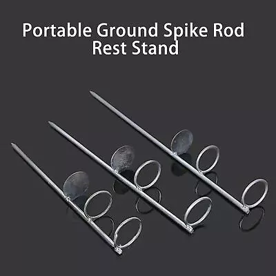 30/40/50cm Fishing Rod Support Single Fork Anti-slip Portable Ground Spike Rod • $13.49