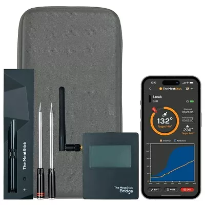 MeatStick WiFi Bridge Set | 2-Probe Package | Smart Wireless Meat Thermometer • $249.99