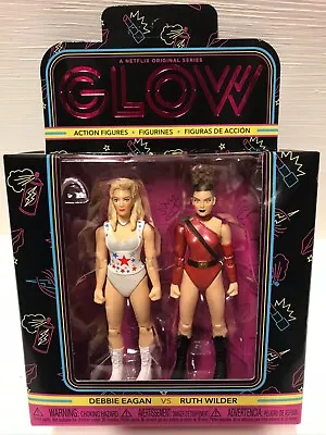 Netflix's GLOW - 2 FIGURE SET - DEBBIE Vs RUTH - GLORIOUS LADIES OF WRESTLING • £9.99