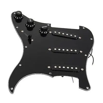 Electric Guitar Loaded Pickguard Pickups Replacement For FENDER STRAT Black • $31.71