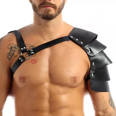 Viking Men's One Shoulder Armour Sling COSPLAY Halloween Role Play Props. • $22.59