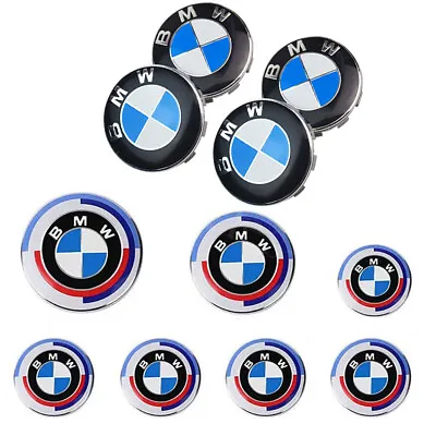 $15.89 • Buy 50th Anniversary For BMW Boot Bonnet Steering Wheel Centre Cap Badges Full Set