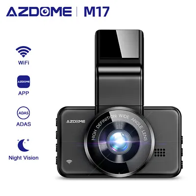 $54.99 • Buy AZDOME HD 1080P Dash Cam WIFI APP 3  Screen DVR Video Recorder Night Vision