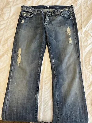 Womens 7 Jeans Size 32 For All Mankind Bootcut • $13