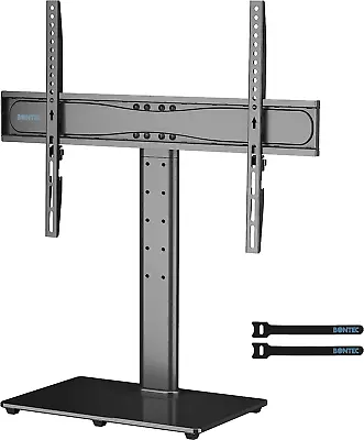 BONTEC Universal Table Top Pedestal TV Stand With Bracket For 32 - 65 Inch TVs • £43.27