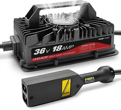 36 Volt Golf Carts Battery Charger For 18 AMP EZGO TXT - D Style Plug NEW • £104.89