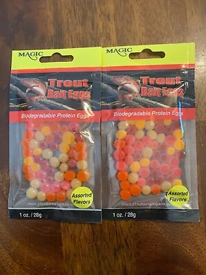 2 Packs Magic Trout Bait Eggs Assorted Colors • $10.99