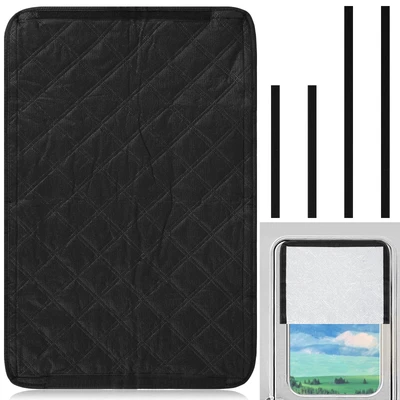 $11.83 • Buy RV Door Window Shade Oxford Cloth RV Blackout Window Cover Kit Foldable Portable