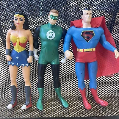 Vintage DC Comics Super Powers Rubber Wonder Woman Superman Green Lantern • $12