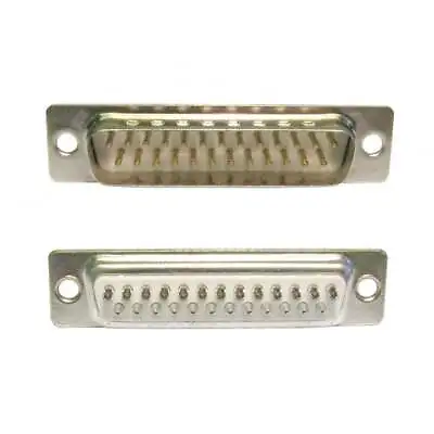 D-SUB DB25 Male Serial Parallel Connector Solder Type 25 Pin (2 Rows 13 And 12) • £1.99