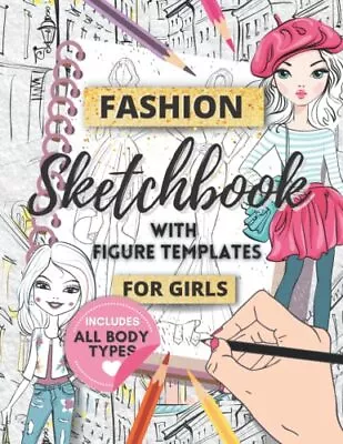 Fashion Sketchbook With Figure Temp... Stationery Sav • £4.20