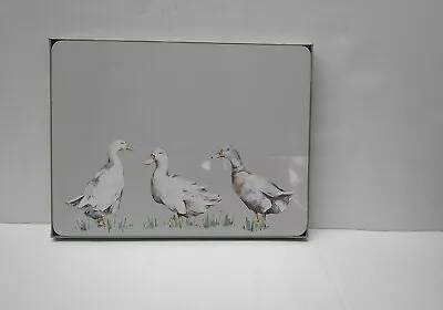 Next Laura Ashley Set Of 4 Ducks Placemats Cork Back Place Mats New In Box  • £22.99