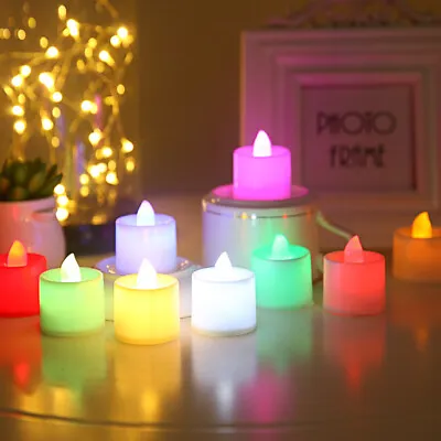 72X Led Tea Lights Candles LED Flameless Battery Operated Wedding Xmas Birthday • £4.49