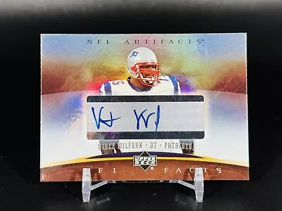 2007 NFL Artifacts Autograph Vince Wilfork Auto #NF-VW Patriots Upper Deck SP • $57.99