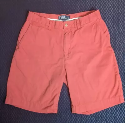 Polo Ralph Lauren Chino Prospect Shorts Pink Classic Fit Flat Size 32 Pony • $9.99