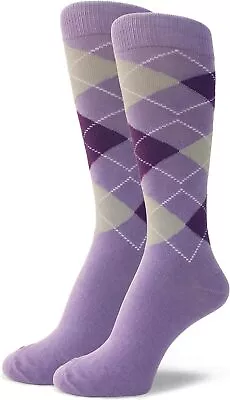 Spotlight Hosiery Men's/Groomsmen Wedding Argyle Dress Socks (One Size & XL Extr • $46.27