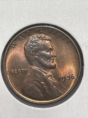 1936 1C BN Lincoln Cent B399 Beautiful Toning • $6