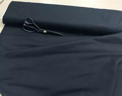 £3 • Buy COTTON DRILL  EXTRA THICK  Fabric 150cm Wide Black Twill Upholstery Curtain 