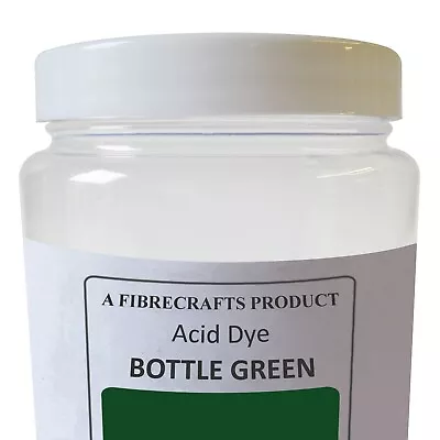 50g Fibrecrafts Acid Dye - Bottle Green - 100% Dye Stuff For Silk Wool Nylon • £7.75