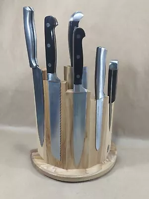 Boker Wood Magnetic Seven Knife Block Circle Arbolito [Knives NOT Included] • $99.96