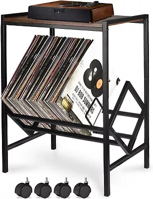 Record Player Stand With Storage Up To 80 AlbumsTurntable Stand With Matte  • $165.95