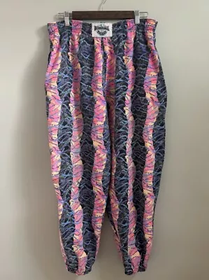 Vintage 80’s 90’s International Baggyz Pants Neon Baggy Hammer Muscle L • $55