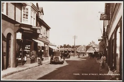 MILFORD ON SEA Postcard High Street • £8