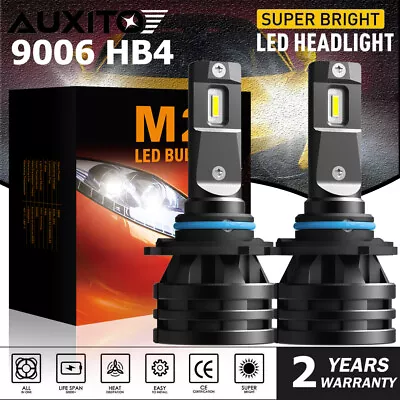 1Pair 9006 LED Headlight Bulbs Conversion Kit High Low Beams 6000K White IP67 • $21.59