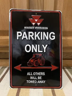 Massey Ferguson Parking Only Metal Sign Vintage Style Wall Decor Farm Tractor • $35