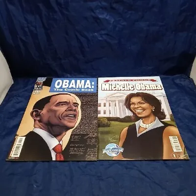 Obama The Comic Book #1 & Female Force: Michelle Obama #1 Set  • $45