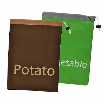 £3.89 • Buy Vegetable Potato Onion Garlic Keep Fresh  Drawstring Bag Fresher Food Storage 