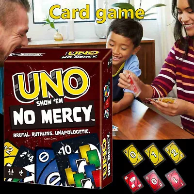 UNO SHOW EM' NO MERCY Card Game Multi Coloured New Twists From UNO Kids Game New • £7.99