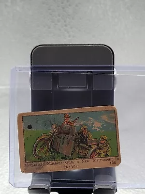 1920 W545 WWI Scene Strip Motorcycle Machine Gun #108! • $5