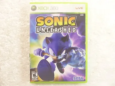 Sonic Unleashed [Platinum Hits] (XBOX 360 2008) Game *No Manual* Good Condition • $9.75