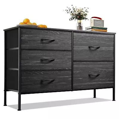 Dresser For Bedroom With 5 Drawers Wide Bedroom Dresser With Drawer Organize... • $88.30