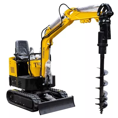 TYPHON Terror X Storm Mini Excavator – 1 Ton Trench Digger W Canopy Attachments • $5999