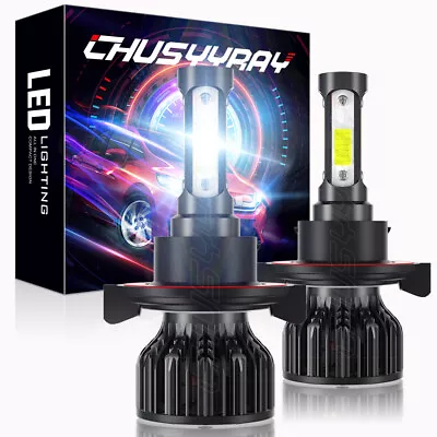 H13 9008 LED Headlight Kit 100W 10000LM Hi/Lo Beam 6000K Super Bright Bulbs • $13.99