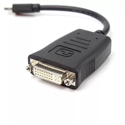 Mini DisplayPort Mini DP Male To DVI Female Active Adapter For ATI Eyefinity  • $14.99