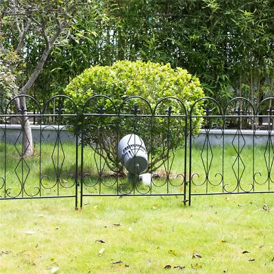 32inx10ft Rustproof Metal Garden Fence Flower Bed Animal Dog Barrier Border Edge • £62.92