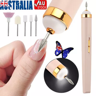 Professional Electric Nail File Drill USB Portable Manicure Pedicure Machine Set • $11.68