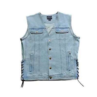 $28.95 • Buy Blue Denim Motorcycle Vests